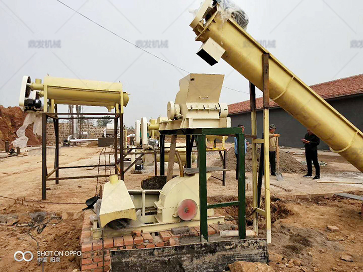 鼎發(fā)紅薯淀粉生產(chǎn)線在山西陽泉客戶安裝現(xiàn)場