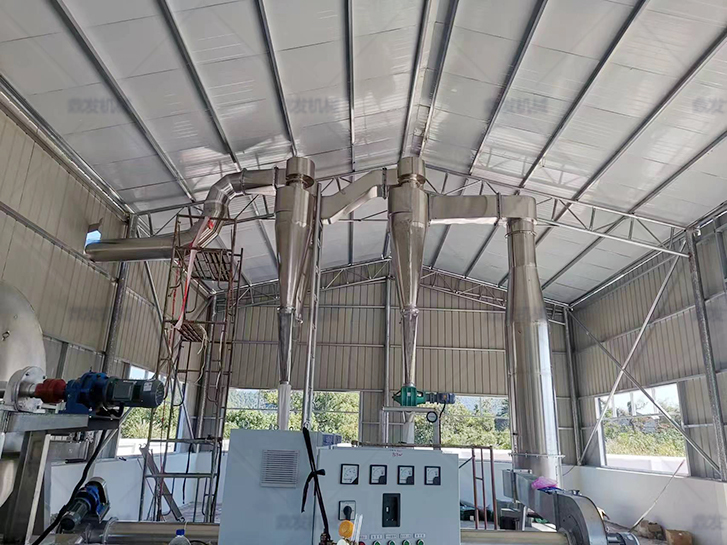 鼎發(fā)江西上饒日產(chǎn)20噸紅薯淀粉生產(chǎn)線安裝現(xiàn)場